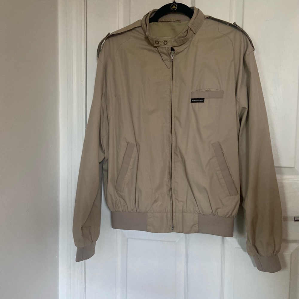 Vintage Members Only Beige Jacket